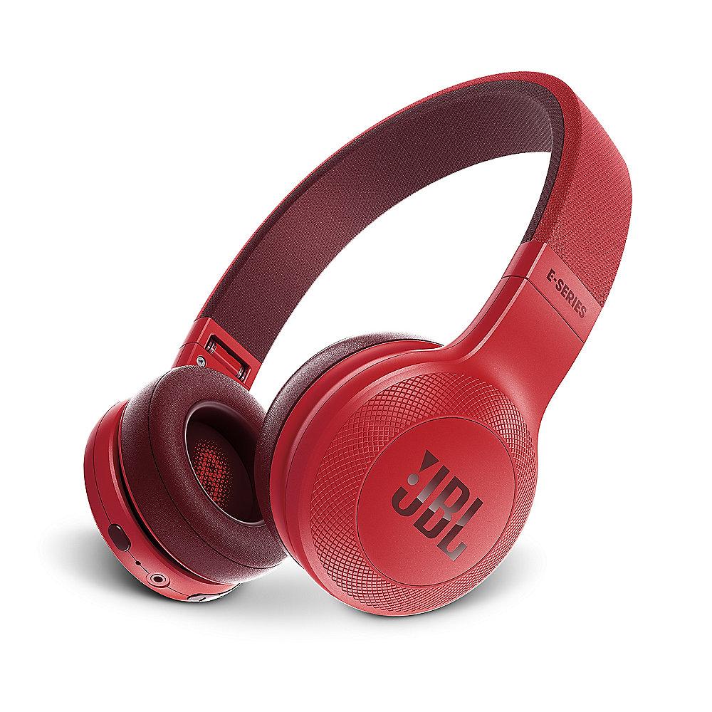 JBL E45BT Rot - On Ear - Bluetooth Kopfhörer mit Mikrofon