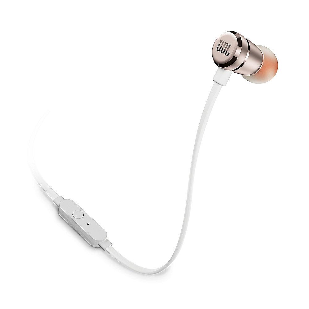 JBL T290 Weiss/Gold - In Ear-Kopfhörer mit Mikrofon, JBL, T290, Weiss/Gold, Ear-Kopfhörer, Mikrofon