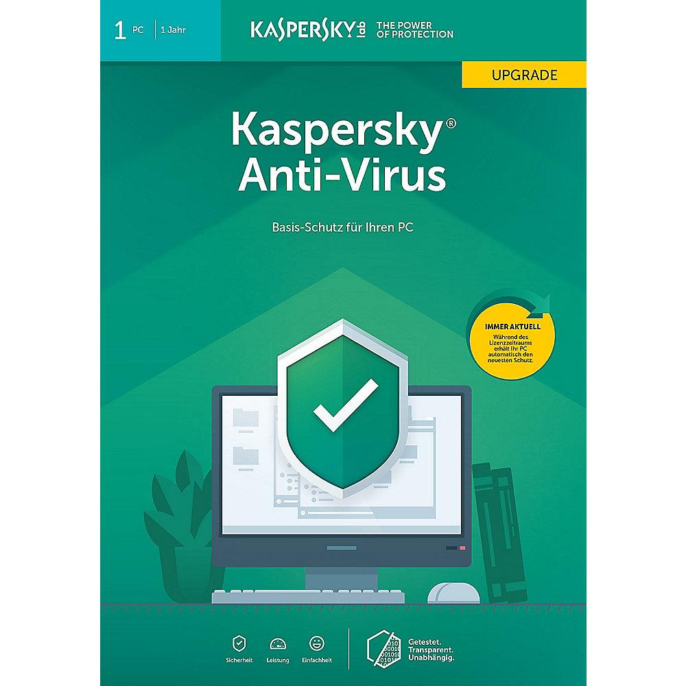 Kaspersky Anti-Virus 2019 Upgrade 1PC 1Jahr FFP / Produkt Key