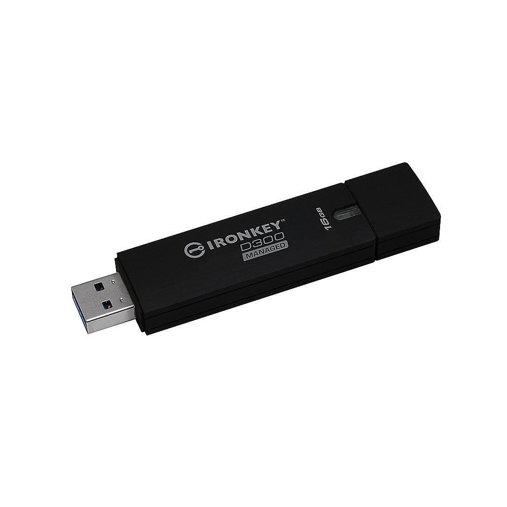 Kingston 16GB IronKey D300 USB3.0 Managed Stick, Kingston, 16GB, IronKey, D300, USB3.0, Managed, Stick