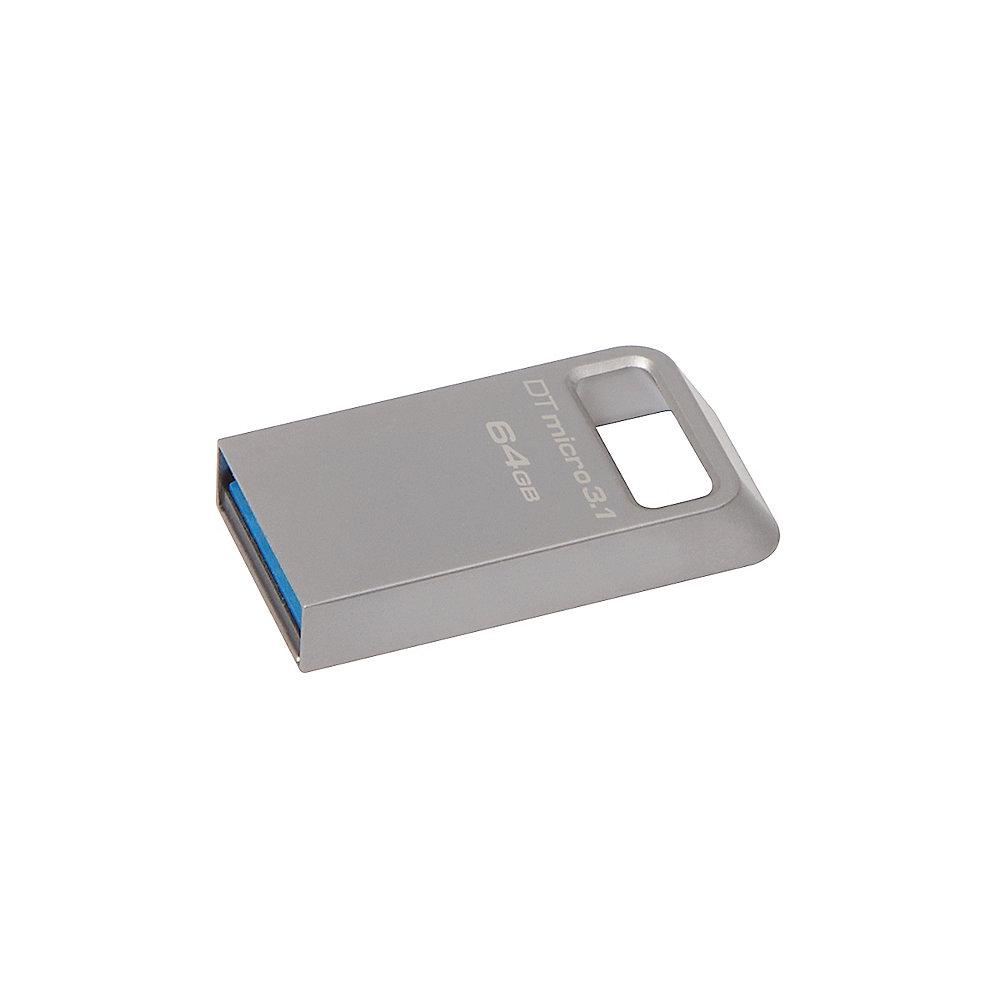 Kingston 64GB DataTraveler Micro USB 3.1 Gen1 Stick, Kingston, 64GB, DataTraveler, Micro, USB, 3.1, Gen1, Stick