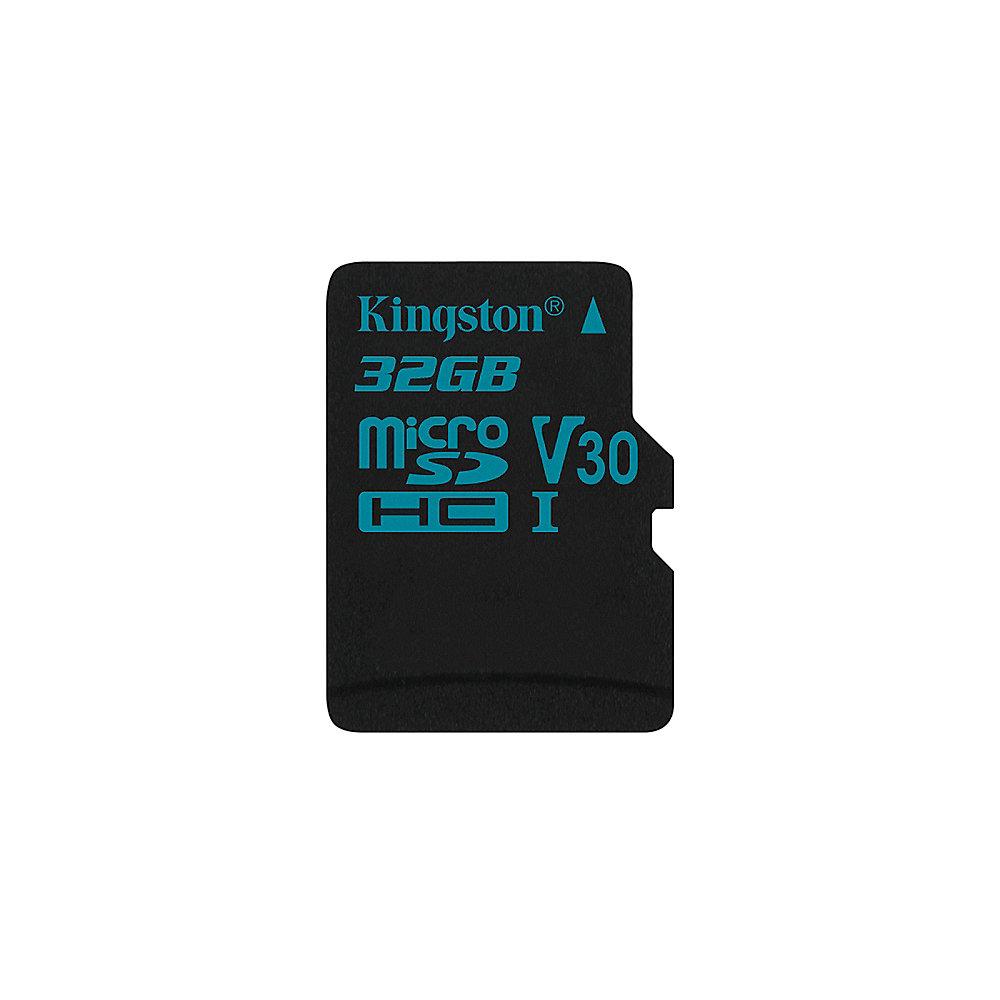 Kingston Canvas Go! 32 GB microSDHC Speicherkarte (45 MB/s, Class 10, UHS-I)
