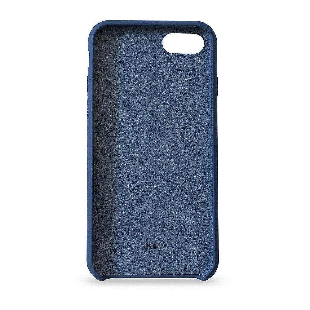 KMP Silikon Case Velvety Premium für iPhone 8, blau