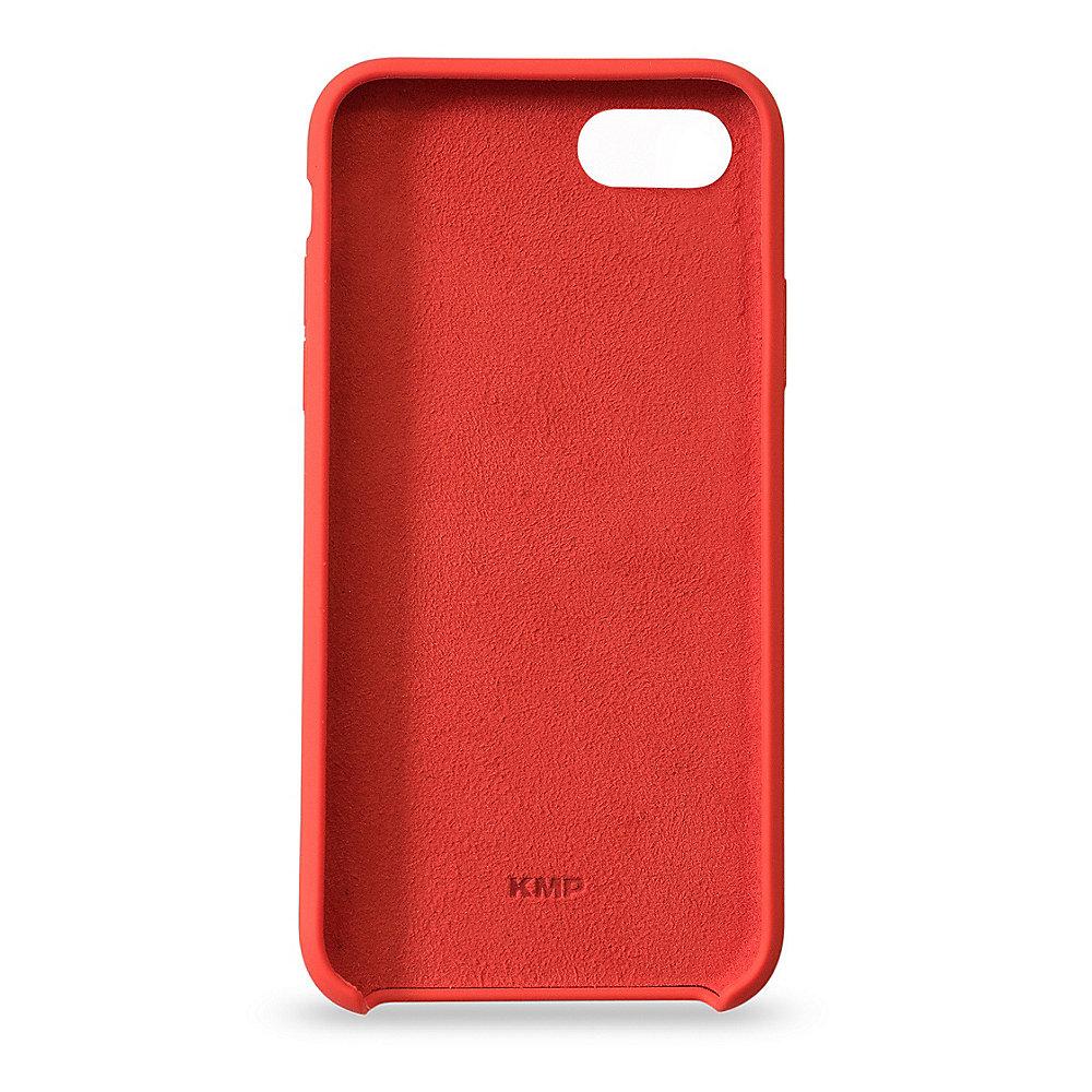 KMP Silikon Case Velvety Premium für iPhone 8, rot