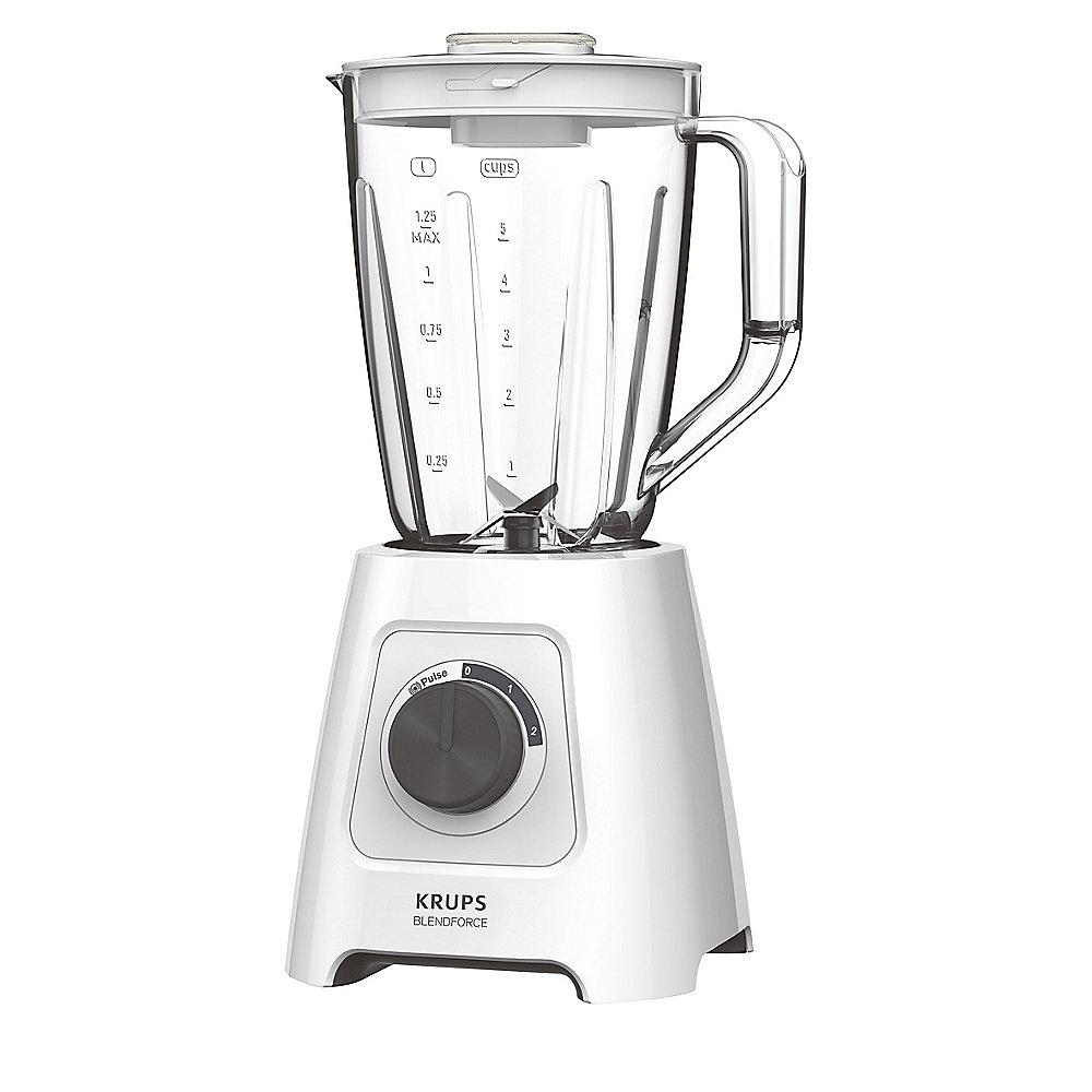 Krups KB4201 Blendforce Standmixer Weiß 600W