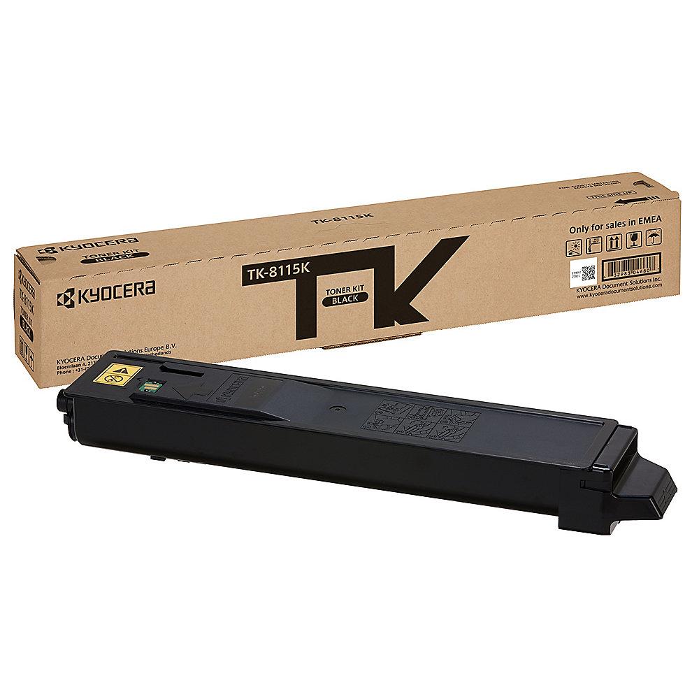 Kyocera TK-8115K / 1T02P30NL0 Toner Schwarz für ca. 12.000 Seiten, Kyocera, TK-8115K, /, 1T02P30NL0, Toner, Schwarz, ca., 12.000, Seiten