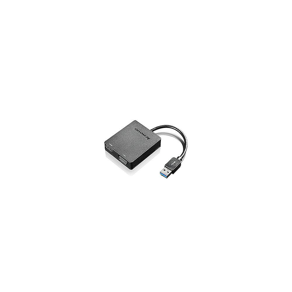 Lenovo USB 3.0-auf-VGA/HDMI-Universaladapter (4X90H20061), Lenovo, USB, 3.0-auf-VGA/HDMI-Universaladapter, 4X90H20061,