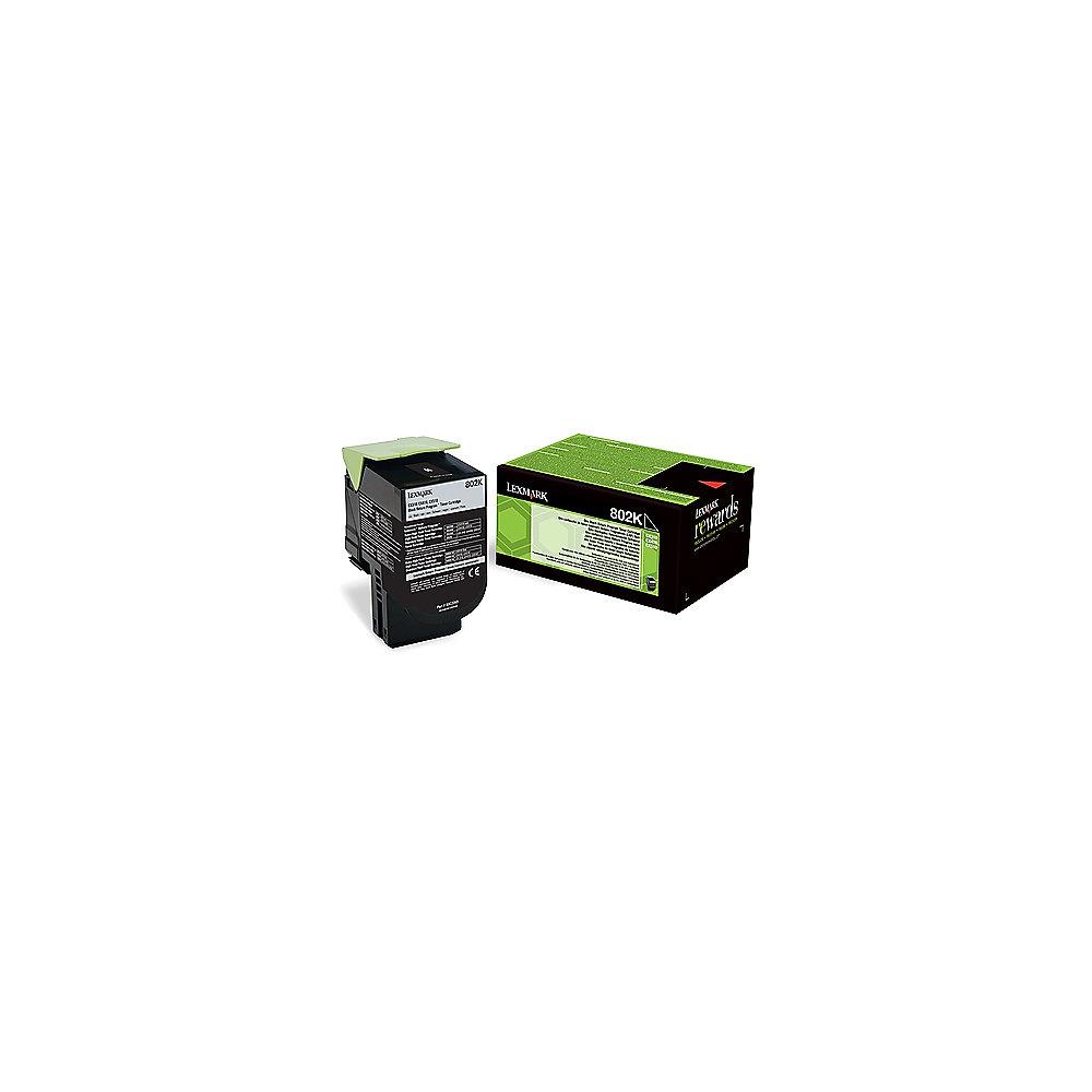 Lexmark 80C20K0 Rückgabe-Tonerkasette schwarz 1.000 Seiten CX410, CX510