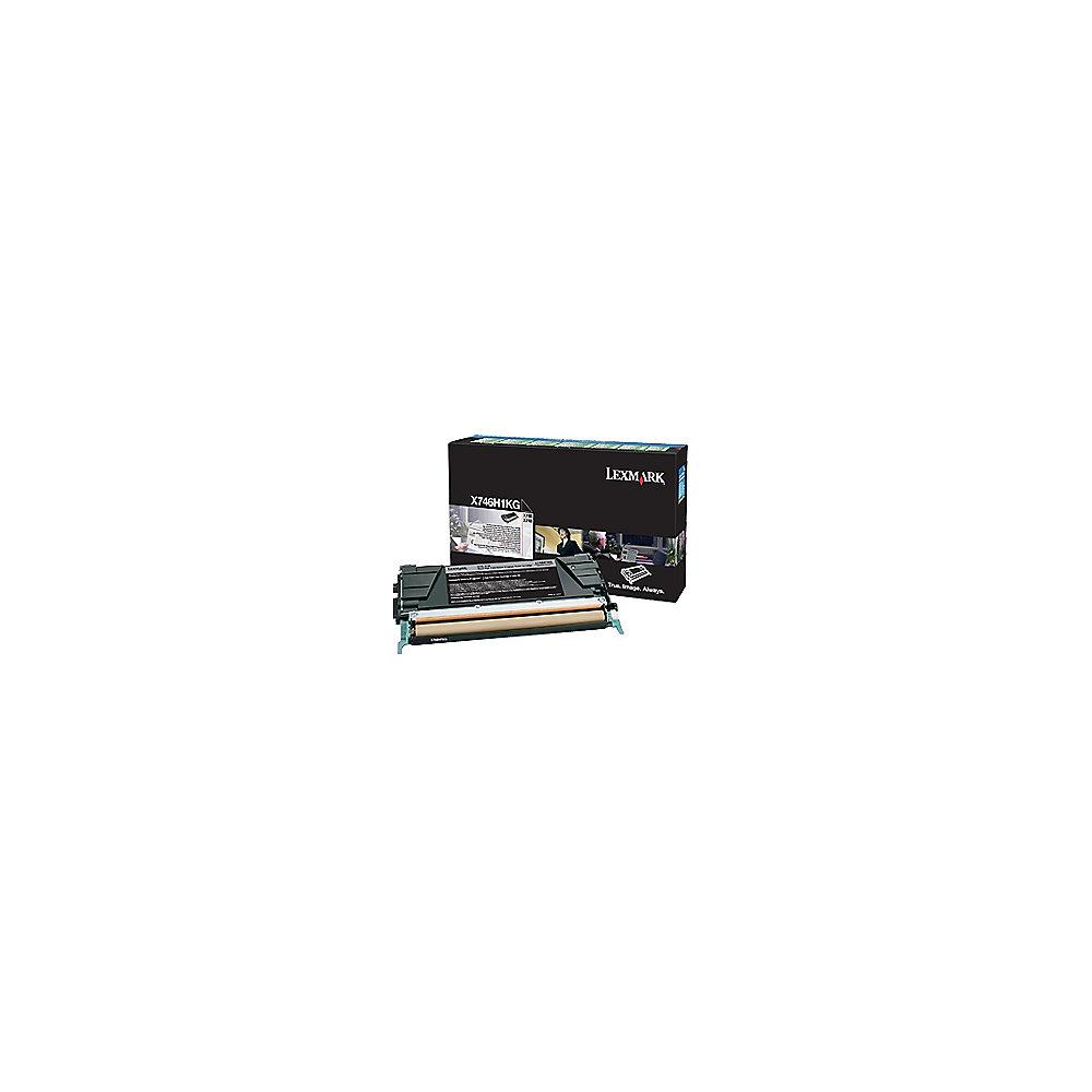 Lexmark X746H1KG  Rückgabe-Tonerkasette schwarz hohe Reichweite 12.000S