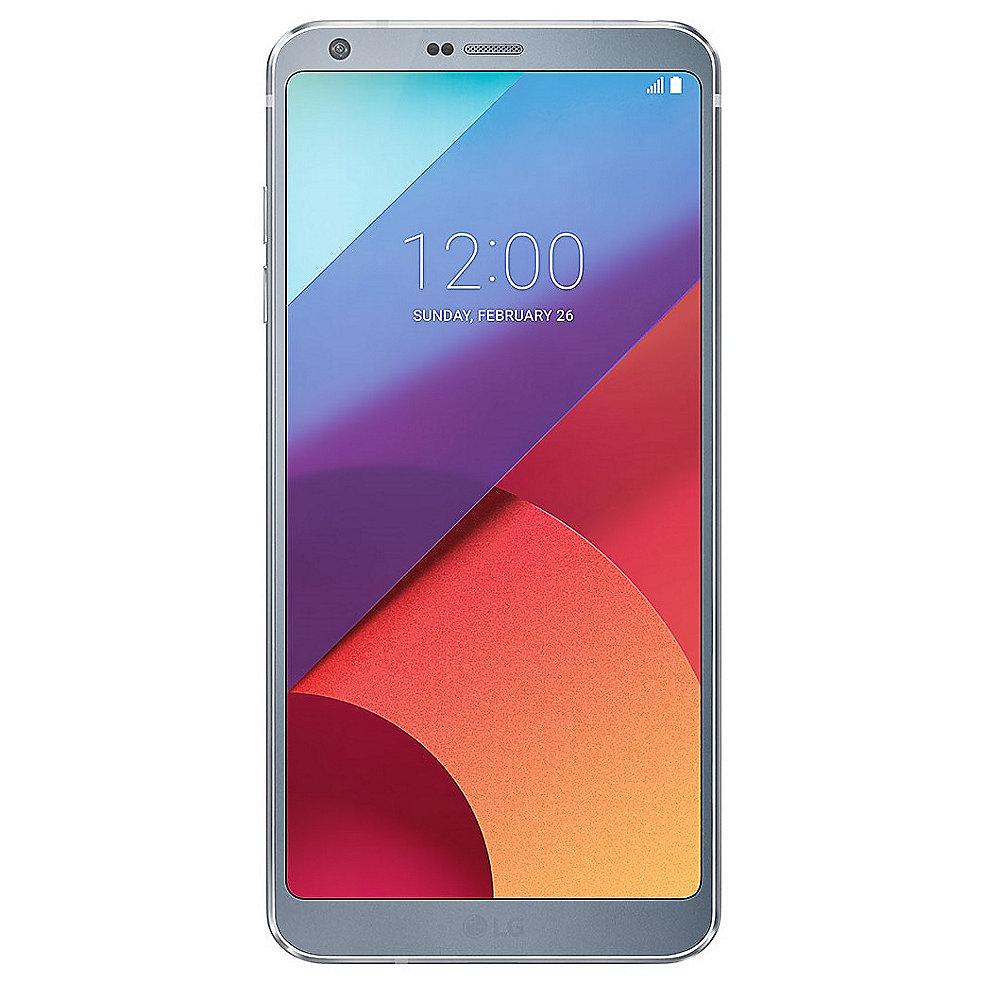 LG G6 32GB ice platinum Android 7.0 Smartphone Aufkleber auf Rückseite