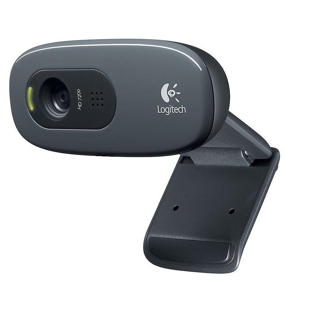 Logitech C270 HD Webcam USB Schwarz 960-001063