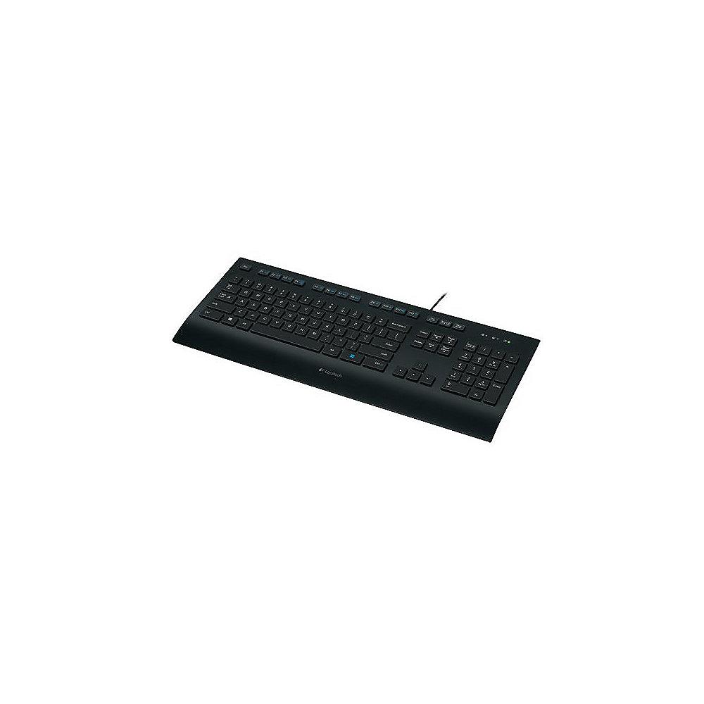 Logitech K280e Kabelgebundene Tastatur USB US Layout Schwarz Bulk 920-007127