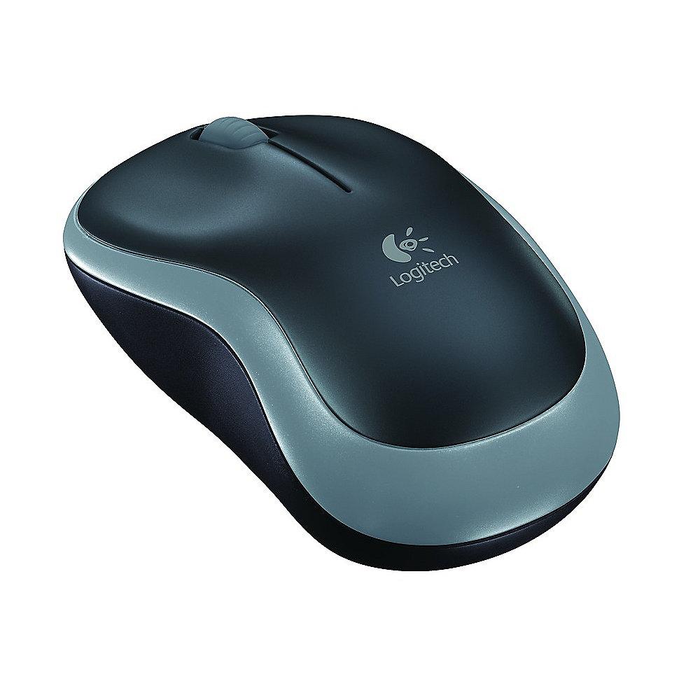 Logitech M185 Kabellose Mobile Maus Grau 910-002238