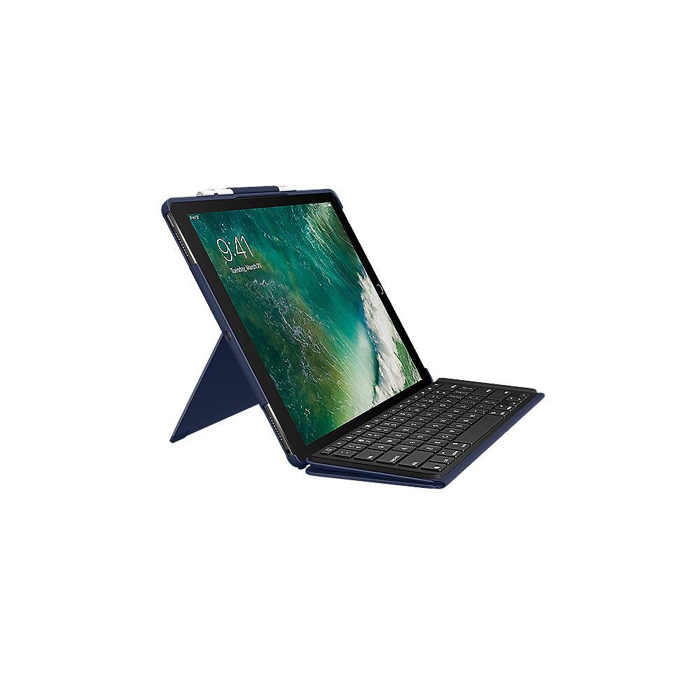 Logitech Slim Combo Hülle und Tastatur für iPad Pro 12,9 2017 blau 920-008423