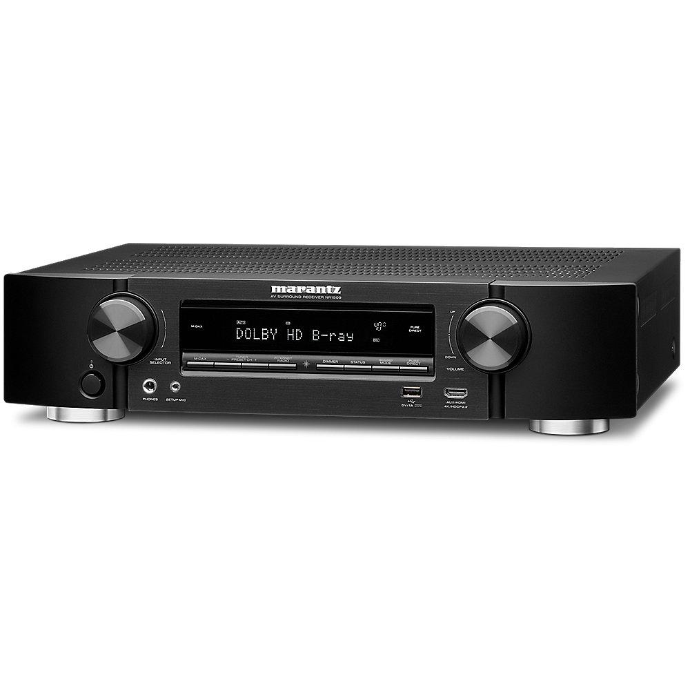 Marantz NR1509 5.2 AV Receiver 4K AirPlay WLAN Bluetooth Spotify Heos - Schwarz, Marantz, NR1509, 5.2, AV, Receiver, 4K, AirPlay, WLAN, Bluetooth, Spotify, Heos, Schwarz