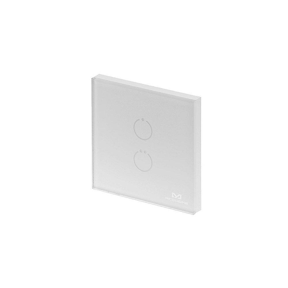 MCO Home Funkwandschalter 2 Tasten mit Z-Wave weiß