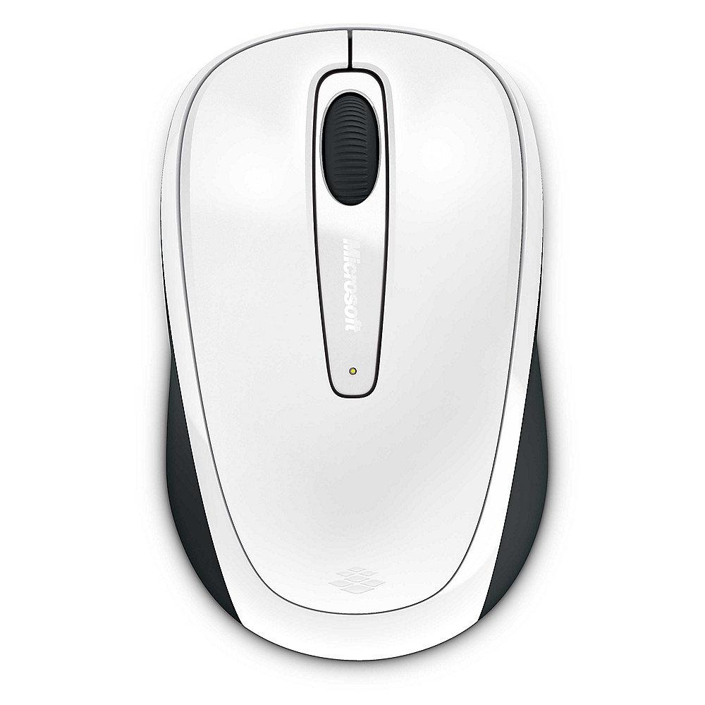 Microsoft Wireless Mobile Mouse 3500 White Gloss GMF-00196