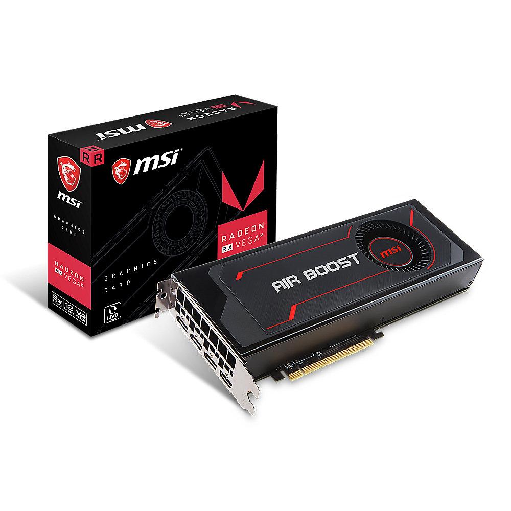 MSI AMD Radeon RX Vega 56 Air Boost 8G OC 8GB HBM2 Grafikkarte 3xDP/HDMI, MSI, AMD, Radeon, RX, Vega, 56, Air, Boost, 8G, OC, 8GB, HBM2, Grafikkarte, 3xDP/HDMI