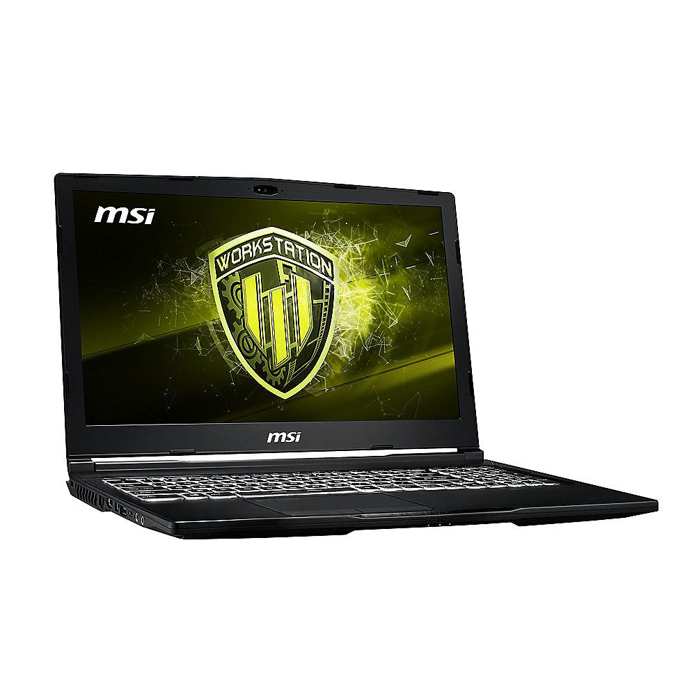 MSI WS63 8SK-027 15,6"UHD i7-8750H 32GB/1TB 512GB SSD Quadro P3200 Win10 Pro