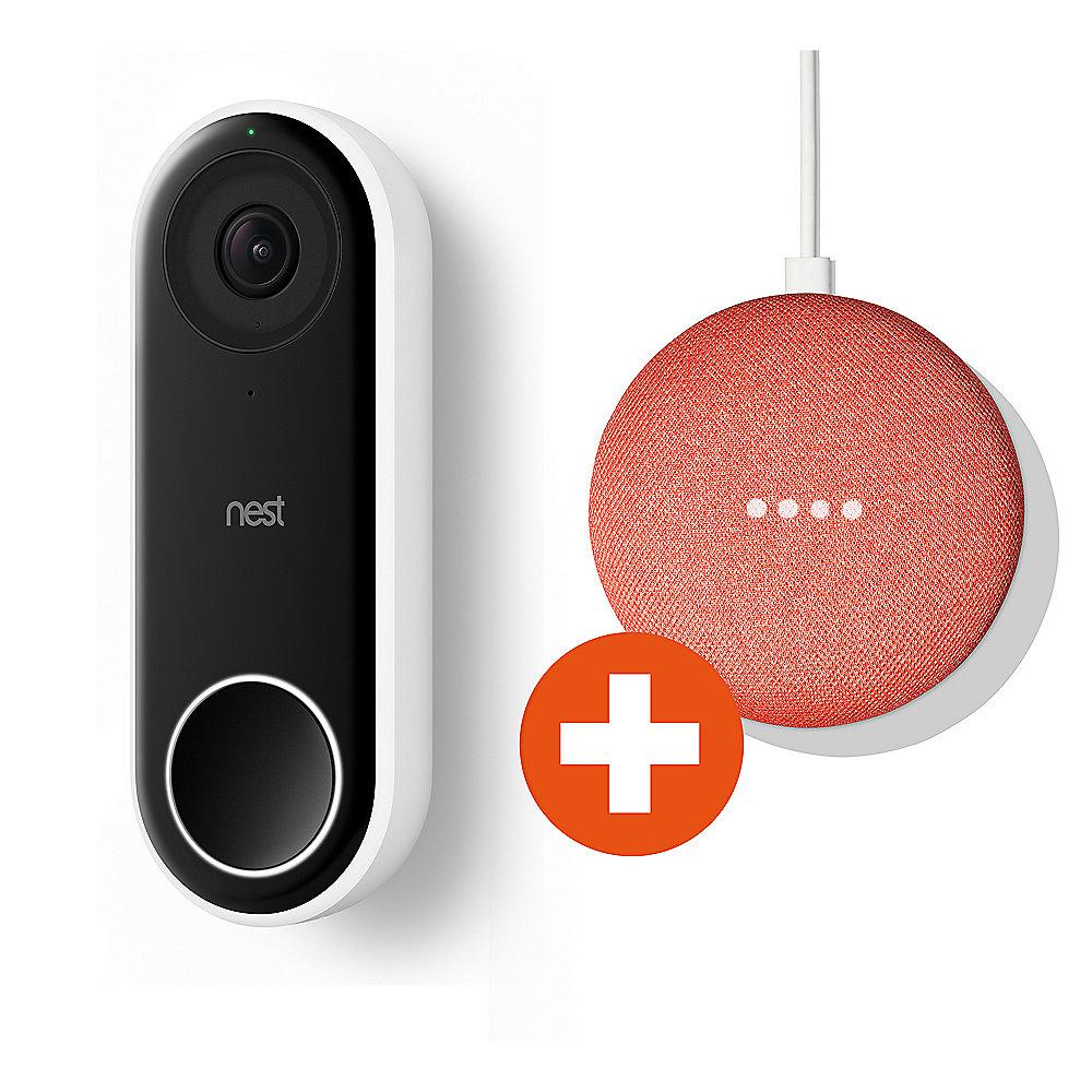 Nest Hello Videotürklingel   Google Home Mini Coral