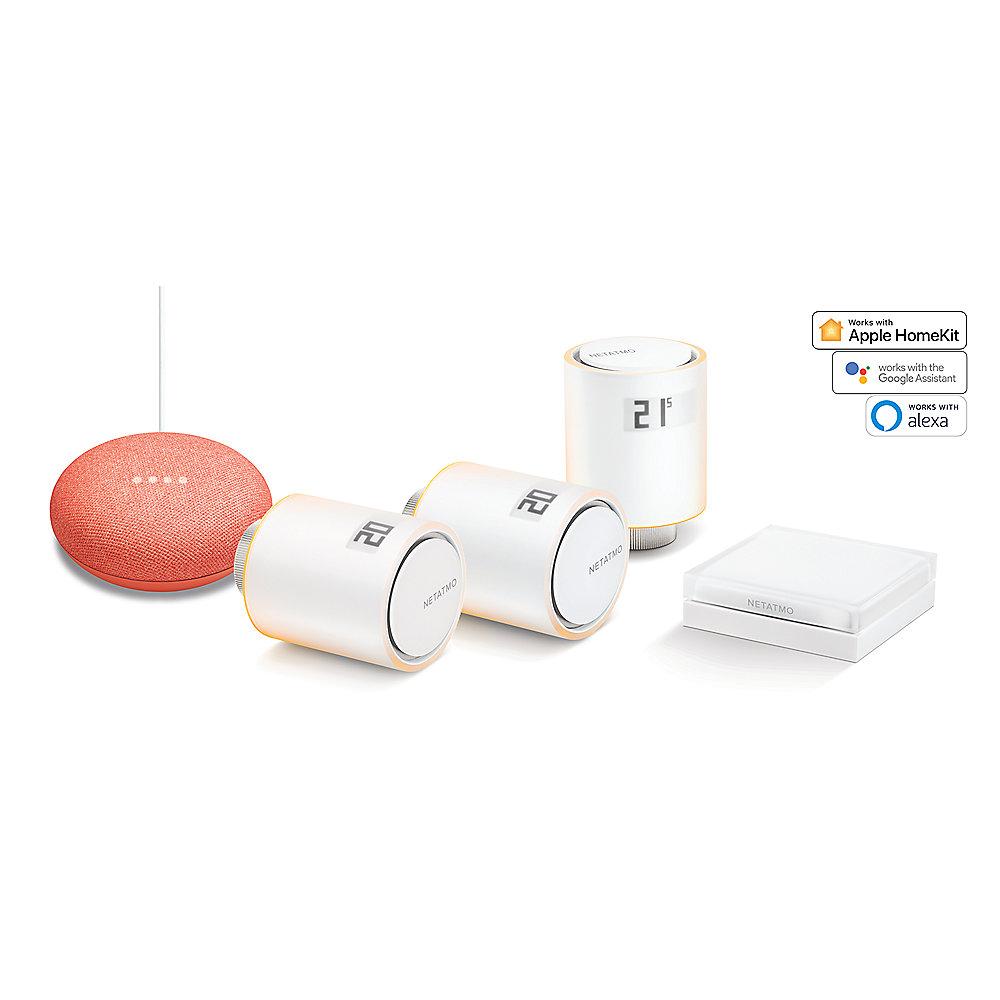 Netatmo Comfort Heating Bundle inkl. Google Home Mini Koralle, Netatmo, Comfort, Heating, Bundle, inkl., Google, Home, Mini, Koralle