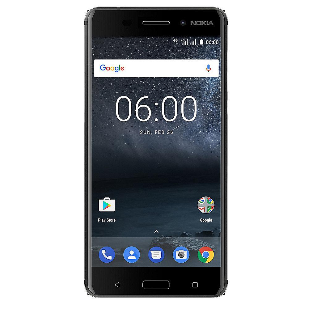 Nokia 6 32GB matt-schwarz Dual-SIM Android 7.1 Smartphone