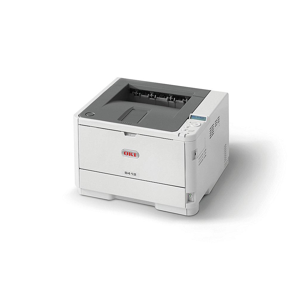 OKI B412dn LED-S/W-Laserdrucker LAN