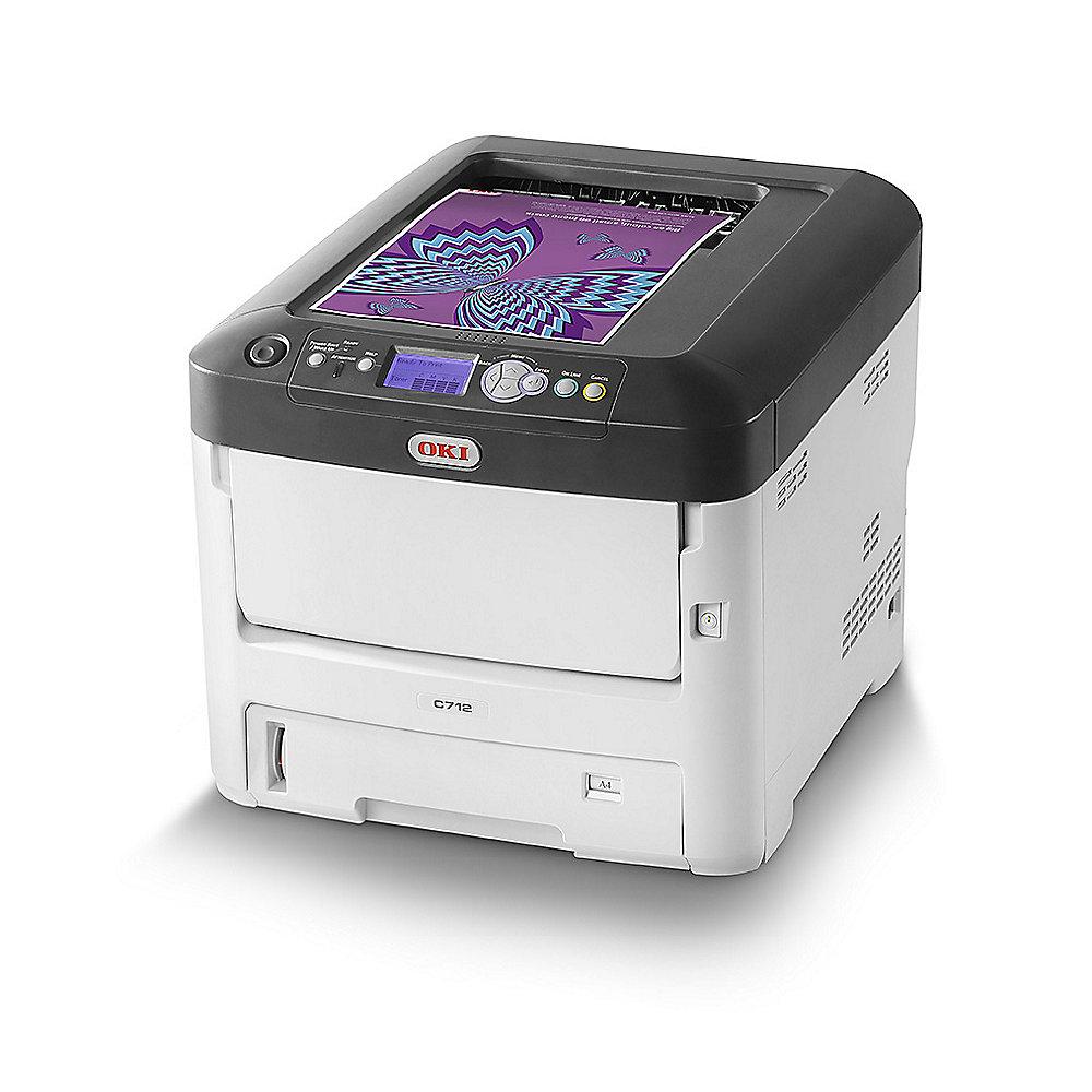 OKI C712n LED-Farblaserdrucker LAN