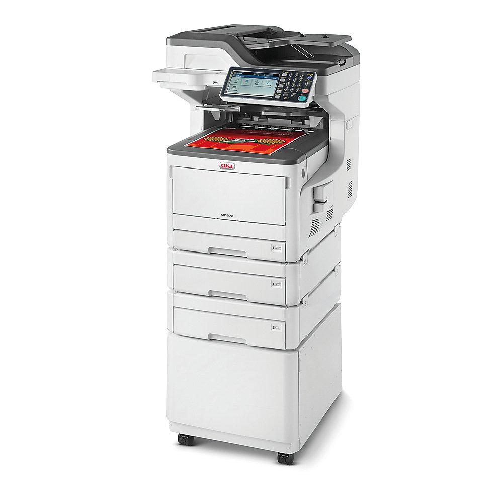 OKI MC873dnv Farblaserdrucker Scanner Kopierer Fax LAN A3