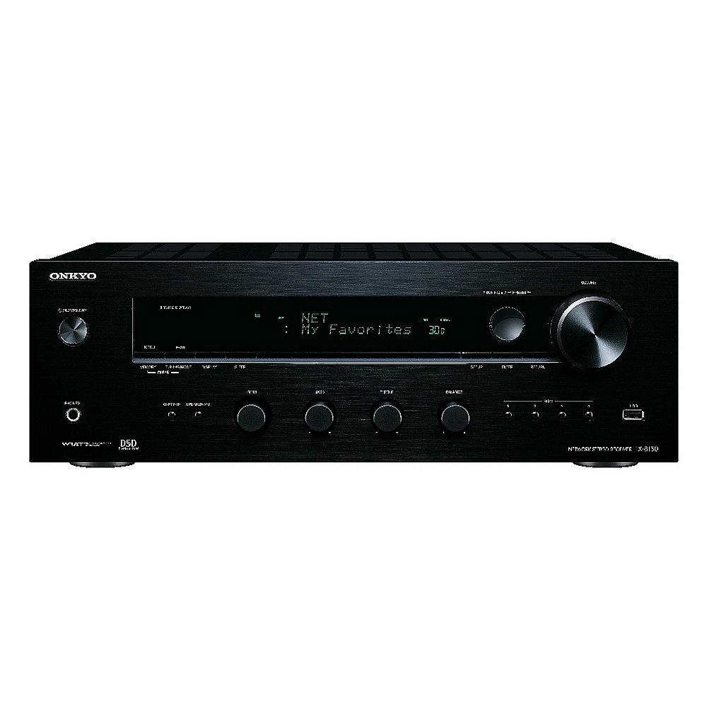 Onkyo TX-8130 Netzwerk-Stereo-Receiver 100W/Kanal DLNA Spotify Schwarz