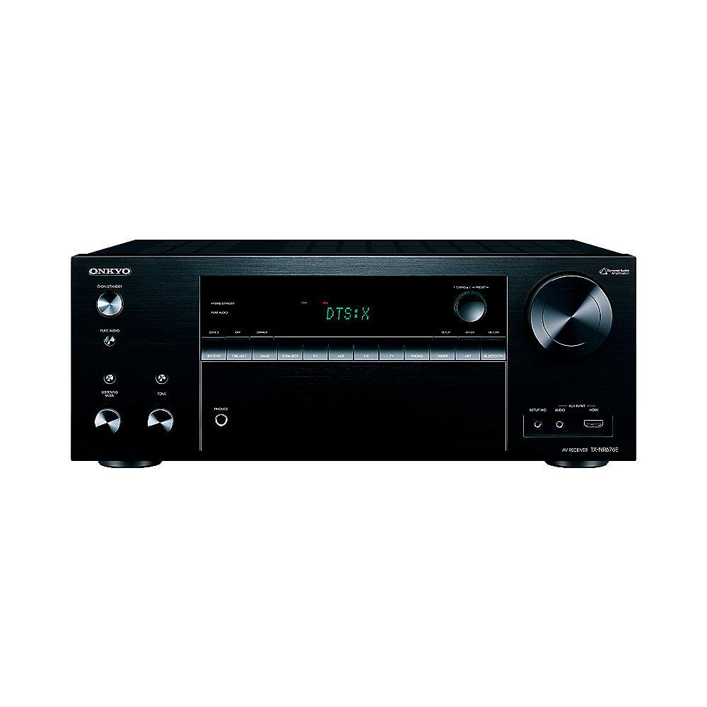 Onkyo TX-NR676E 7.2 AV Netzwerk Receiver Bluetooth/Wi-Fi/Multiroom Schwarz