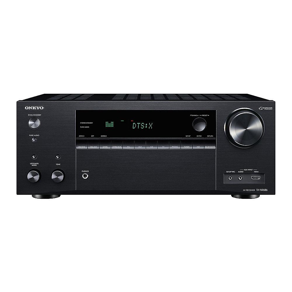 Onkyo TX-NR686E 7.2 AV Netzwerk Receiver Bluetooth/Wi-Fi/Multiroom Schwarz