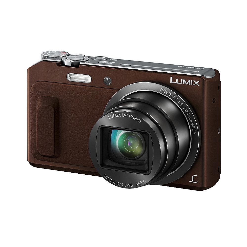 Panasonic Lumix DMC-TZ58 Digitalkamera braun, Panasonic, Lumix, DMC-TZ58, Digitalkamera, braun