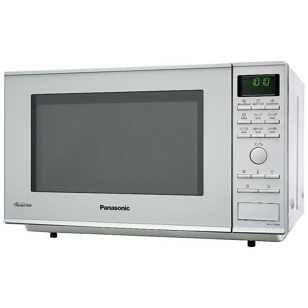 Panasonic NN-CF760M Heißluft Inverter Mikrowelle silber *Beule vorhanden*