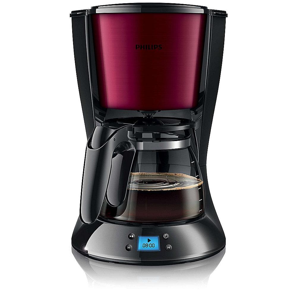 Philips HD7459/31 Grind & Brew Daily Collection Kaffeemaschine Burgunderrot