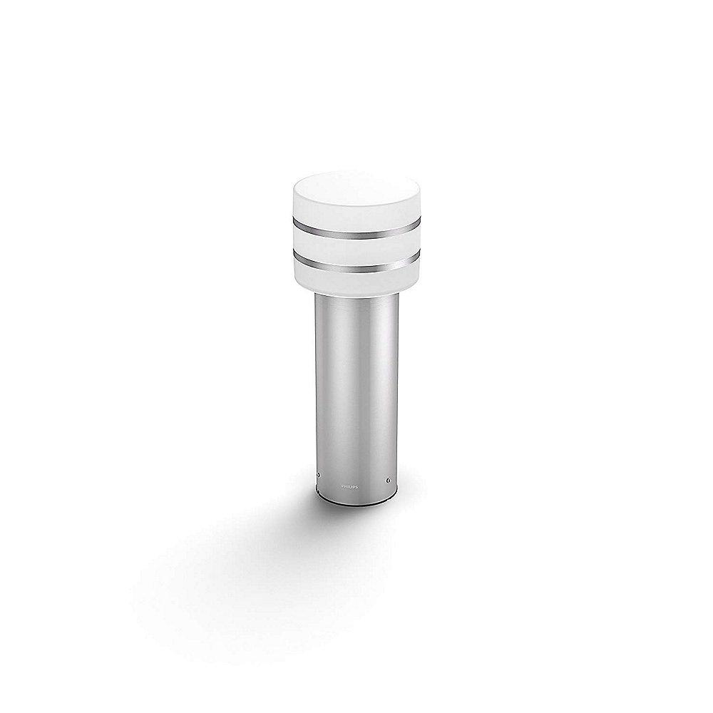 Philips Hue White LED Sockel-/Wegeleuchte Tuar 40 cm silber