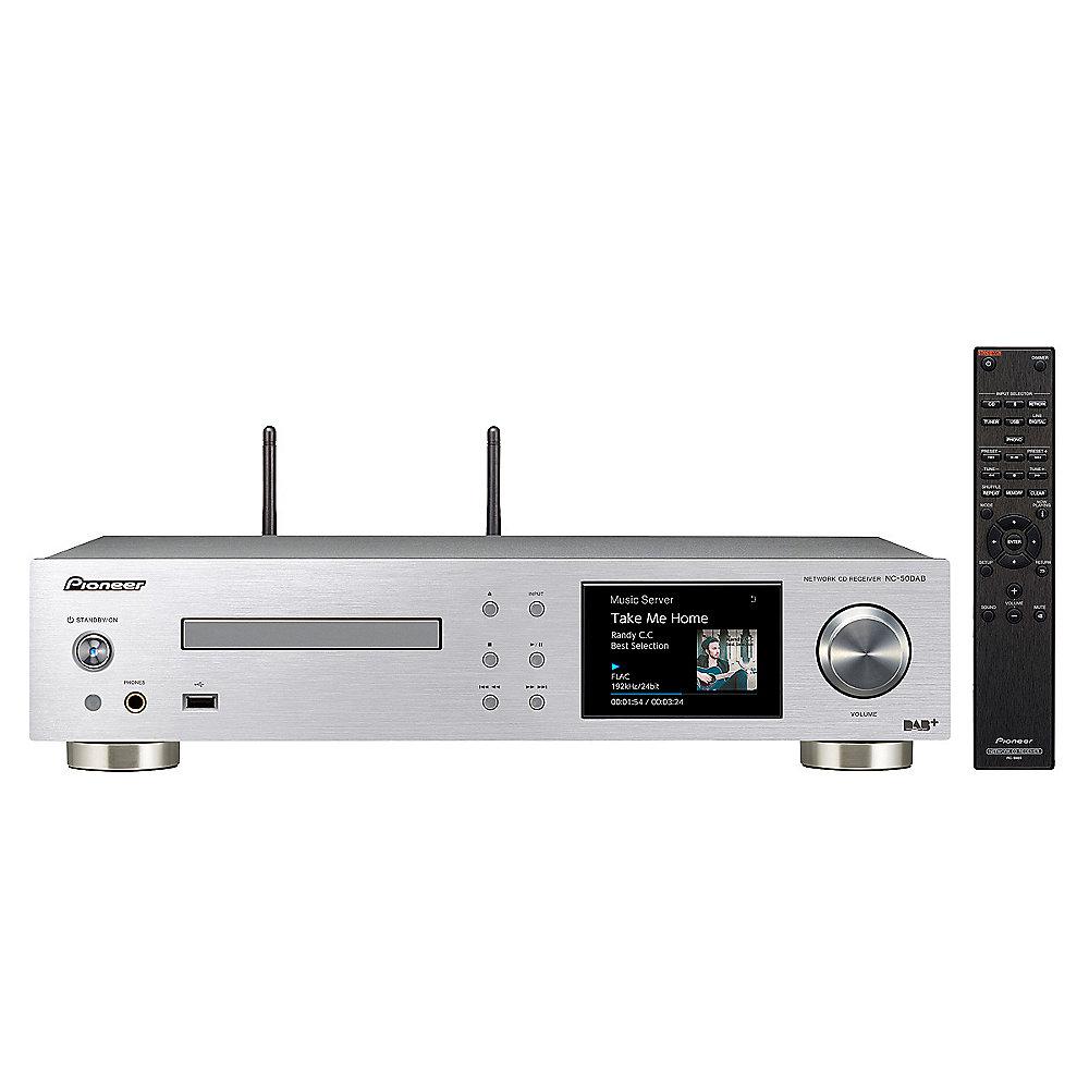 Pioneer NC-50DAB Netzwerkspieler, CD, DAB , Verstärker, Multi-Room silber