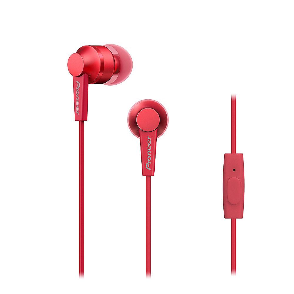 Pioneer SE-C3T-R In-Ear Kopfhörer Aluminium Designe ultra leicht rot