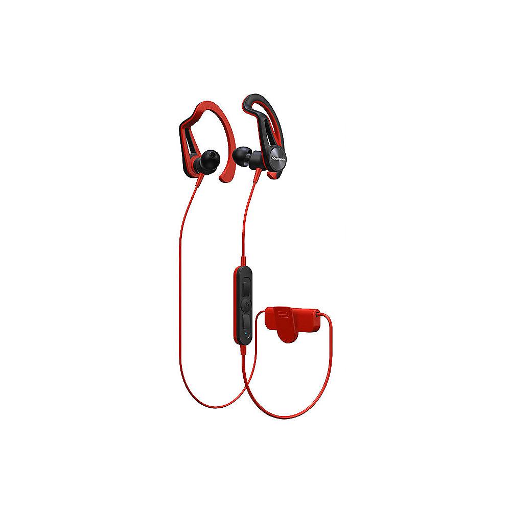 Pioneer SE-E7BT(R) In-Ear Kopfhörer Bluetooth Sport wassergeschützt, rot