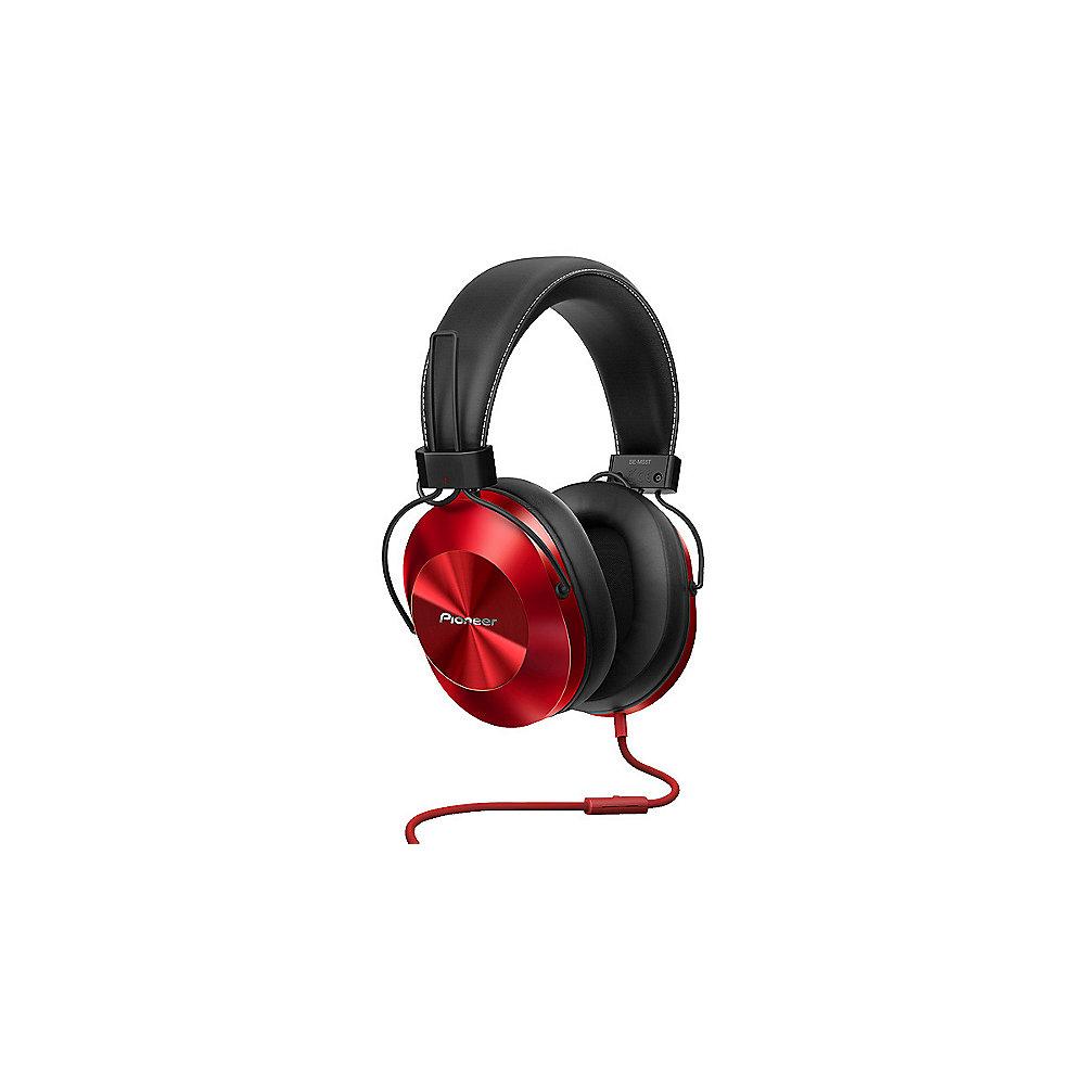 Pioneer SE-MS5T Over-Ear Hi-Res Kopfhörer mit In-Line Mikrofon rot