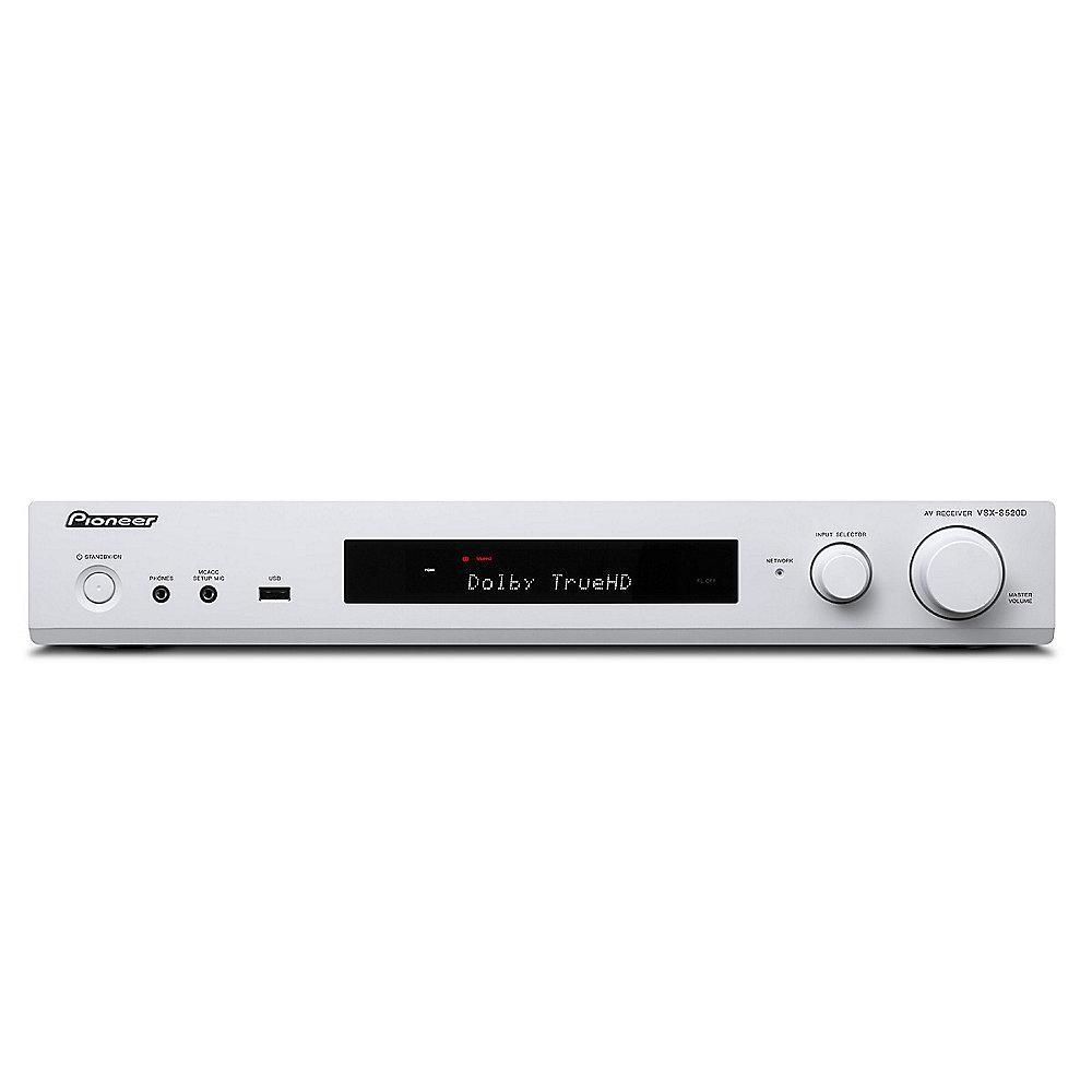 Pioneer VSX-S520D 6.2 AV Receiver, DAB , Bluetooth, Webradio, Spotify, weiß, Pioneer, VSX-S520D, 6.2, AV, Receiver, DAB, Bluetooth, Webradio, Spotify, weiß