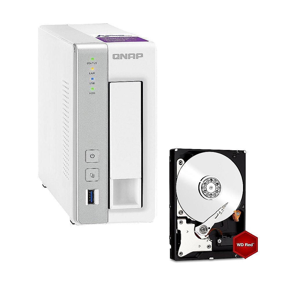 QNAP TS-131P NAS System 1-Bay 4TB inkl. 1x 4TB WD RED WD40EFRX