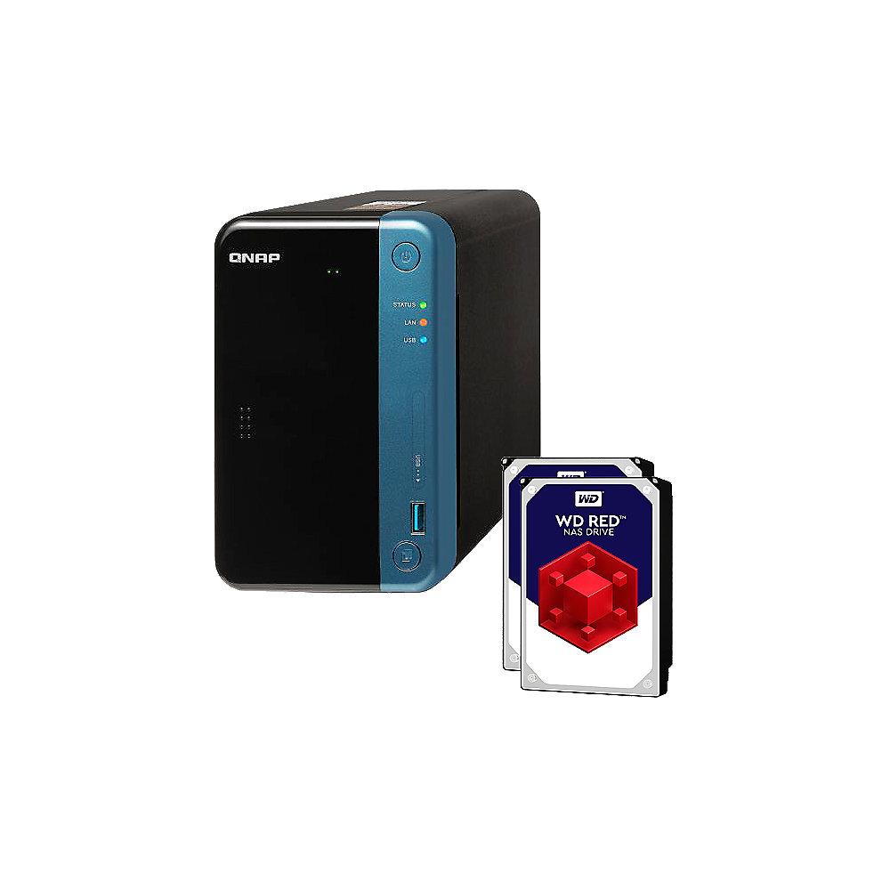 QNAP TS-253Be-2G NAS System 2-Bay 8TB inkl. 2x 4TB WD RED WD40EFRX