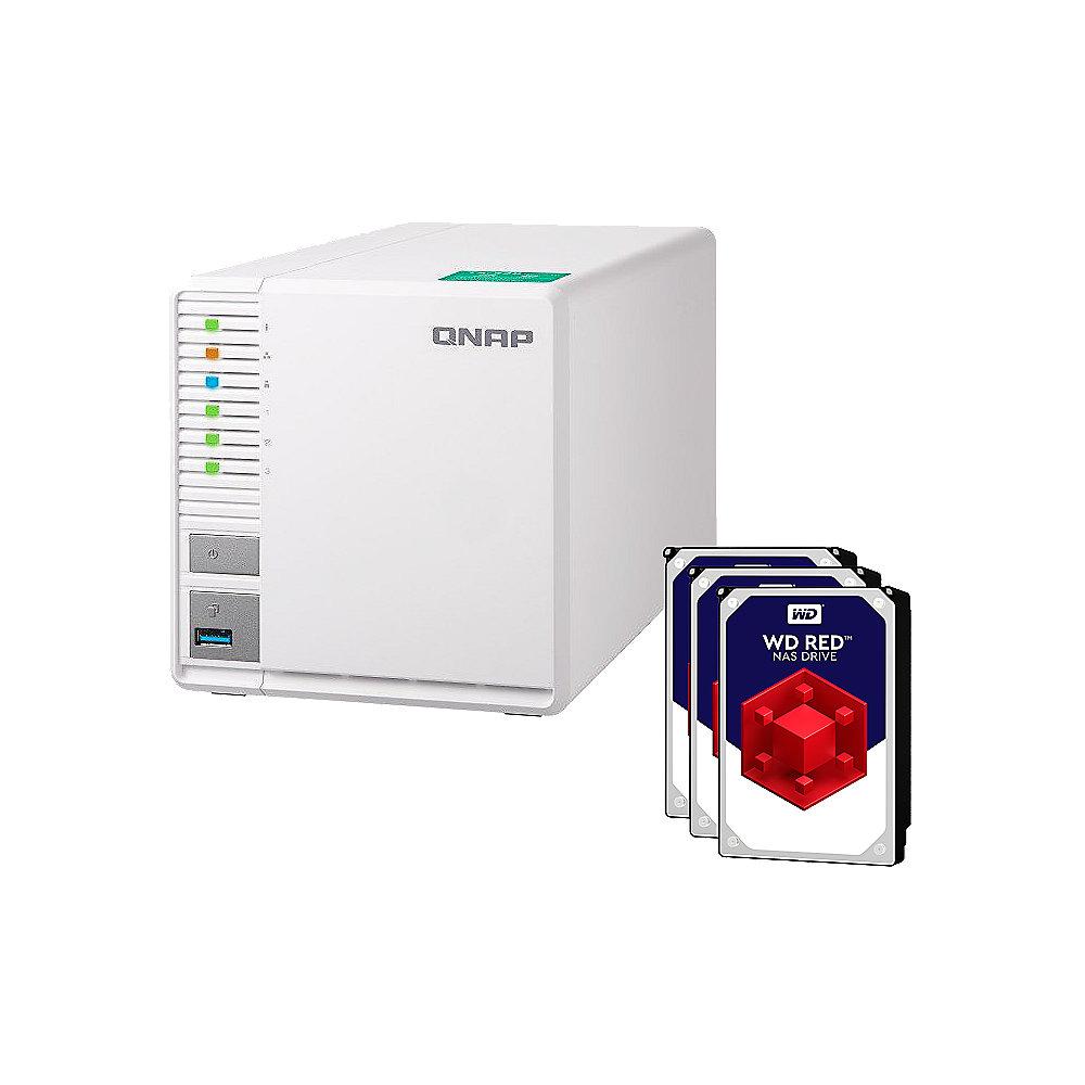 QNAP TS-328 NAS System 3-Bay 30TB inkl. 3x 10TB WD RED WD100EFAX