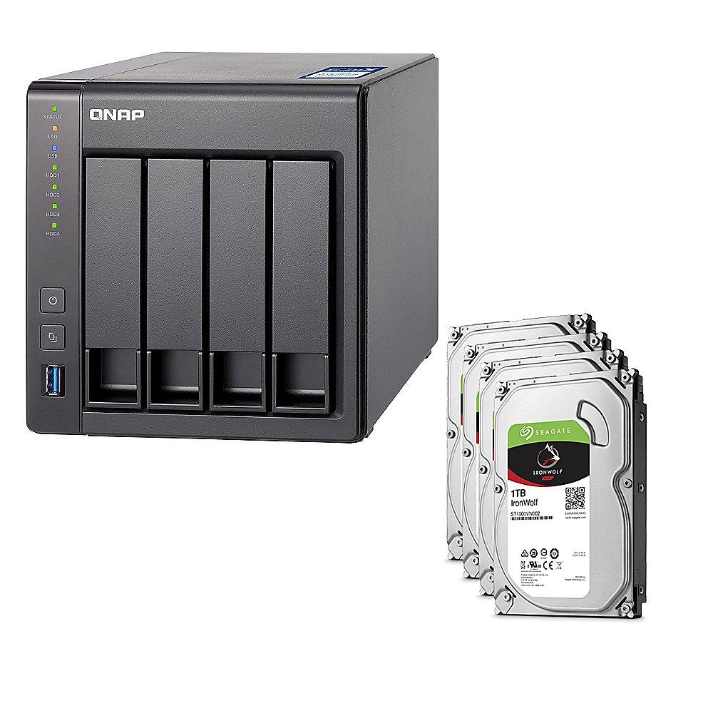 QNAP TS-431X-2G NAS System 4-Bay 4TB inkl. 4x 1TB Seagate ST1000VN002
