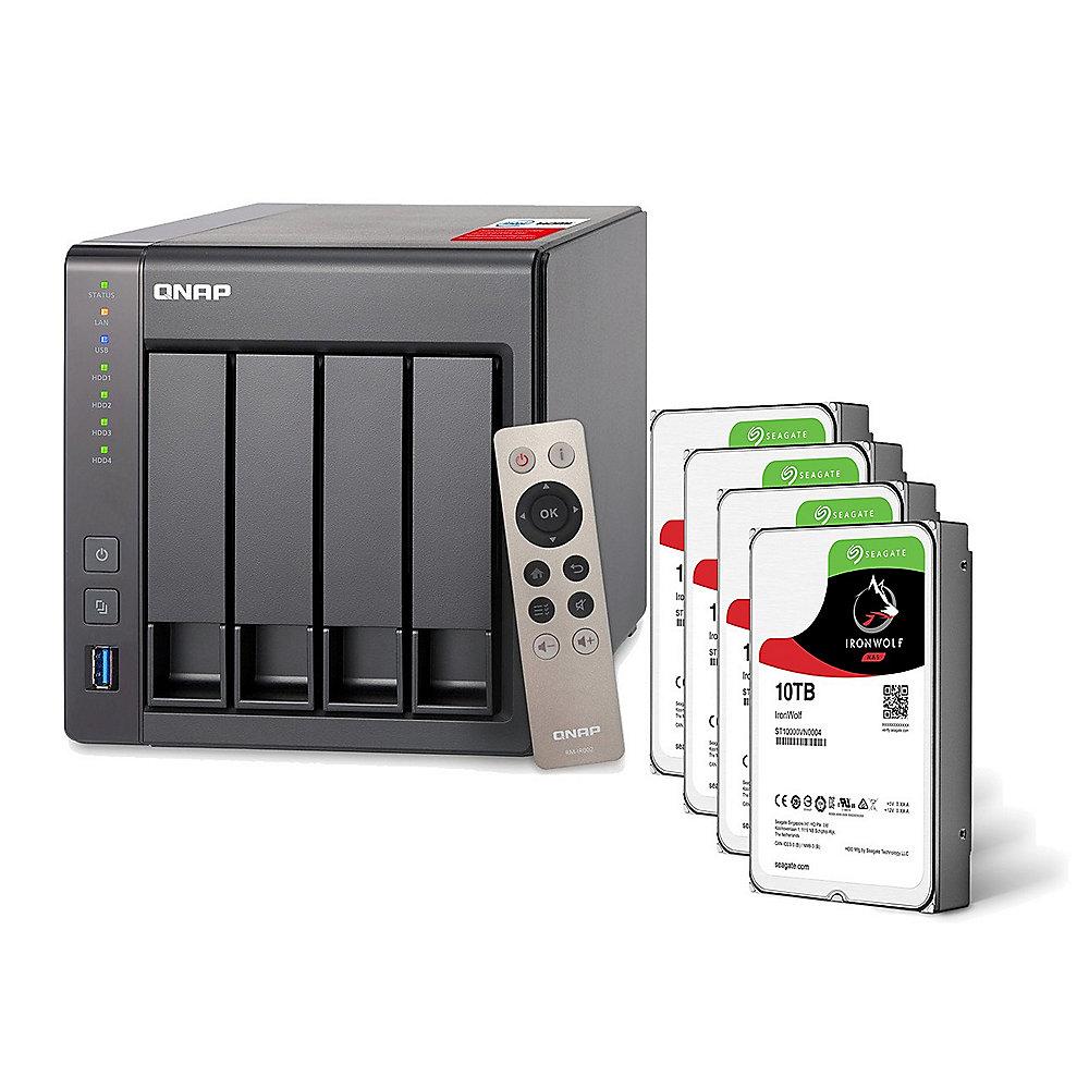 QNAP TS-451 -2G NAS System 4-Bay 40TB inkl. 4x 10TB Seagate ST10000VN0004