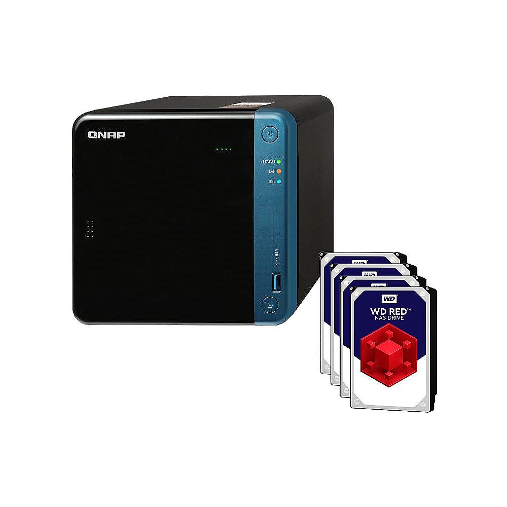 QNAP TS-453Be-4G NAS System 4-Bay 24TB inkl. 4x 6TB WD RED WD60EFRX, QNAP, TS-453Be-4G, NAS, System, 4-Bay, 24TB, inkl., 4x, 6TB, WD, RED, WD60EFRX