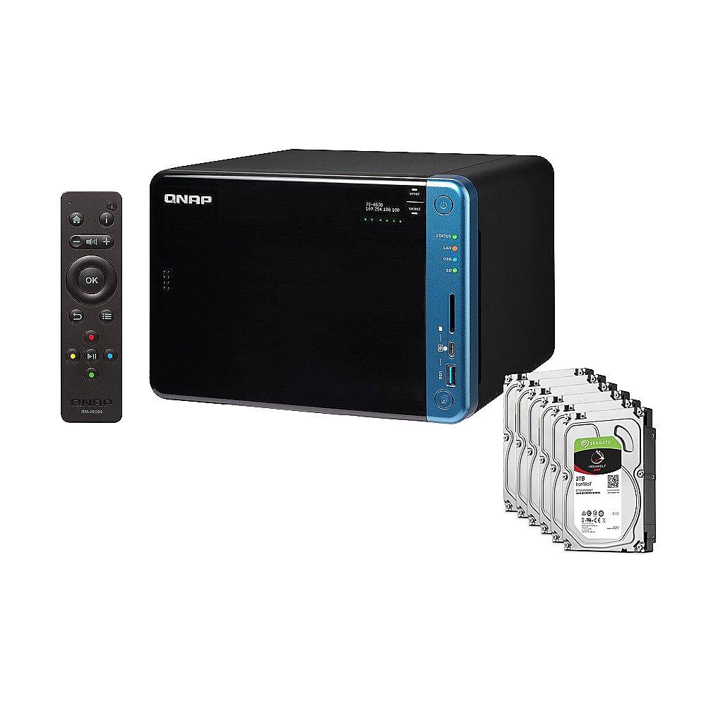 QNAP TS-653B-4G NAS System 6-Bay 18TB inkl. 6x 3TB Seagate ST3000VN007