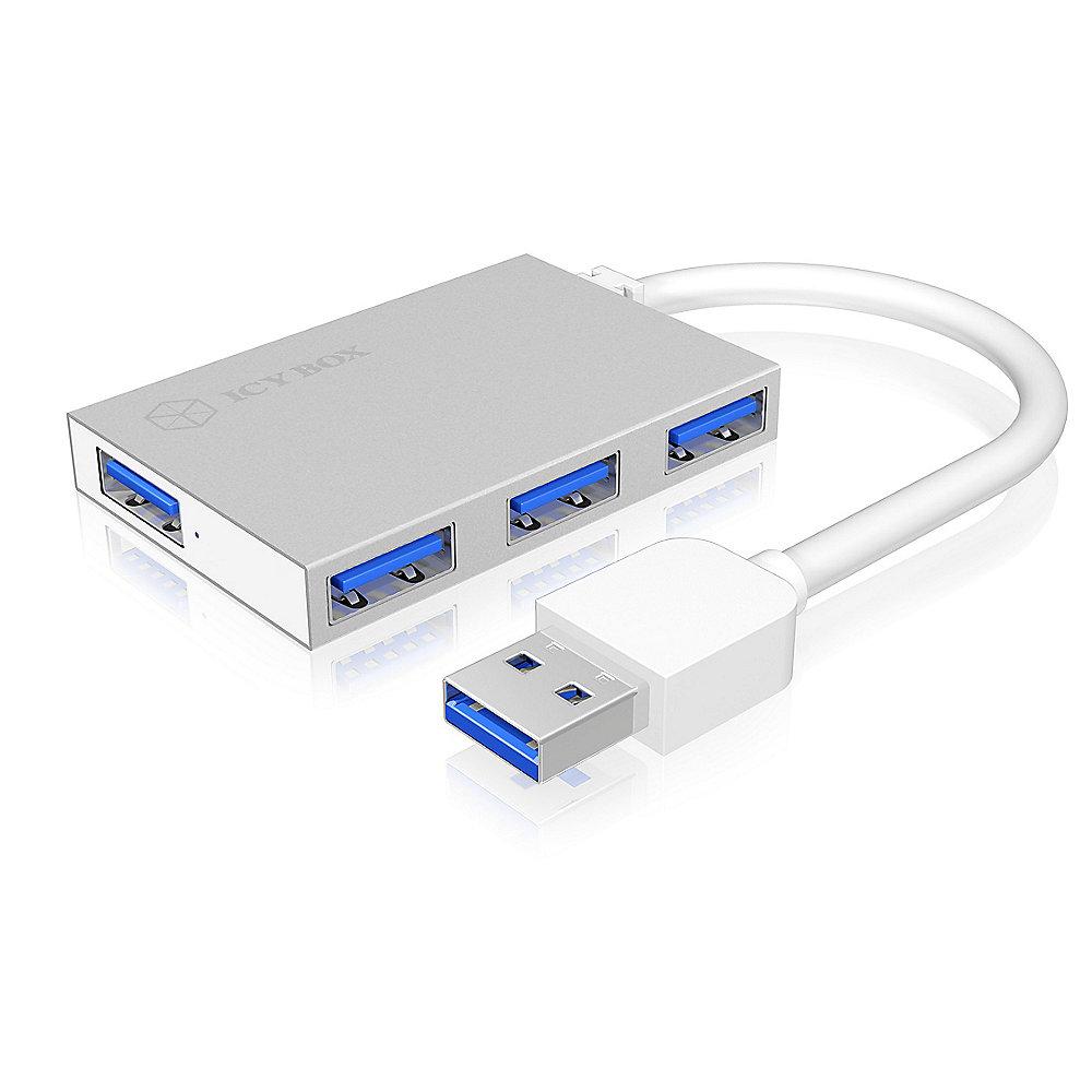 RaidSonic Icy Box IB-HUB1402 4-Port USB 3.0 Hub weiß, RaidSonic, Icy, Box, IB-HUB1402, 4-Port, USB, 3.0, Hub, weiß