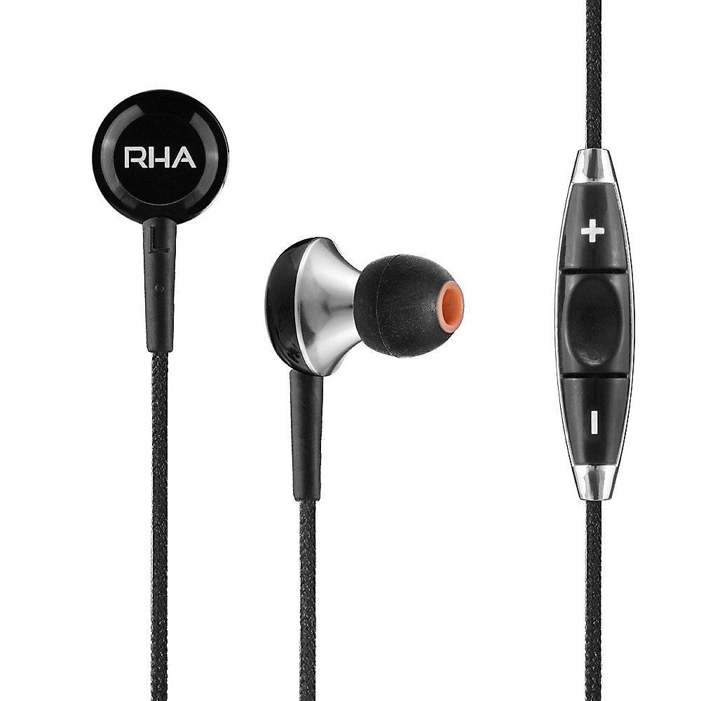 RHA MA450i In-Ear-Kopfhörer mit Fernbedienung und Mikrofon iOS - Schwarz